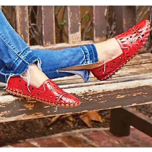 Spring Step Fusaro Red Leather Loafer Shoe Size 44/12.5-13